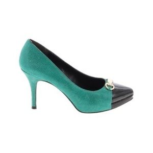 White House Black market teal heels